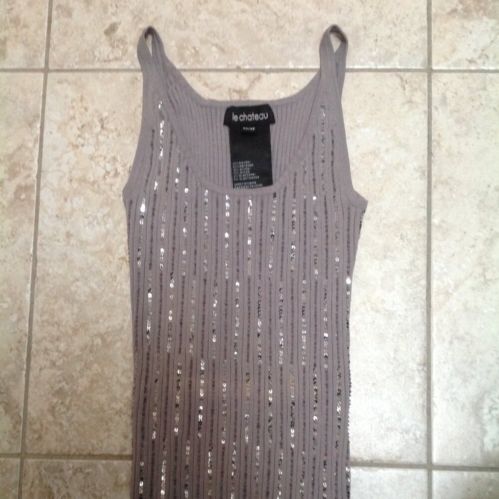 Brand new Grey sequin Top Size XS